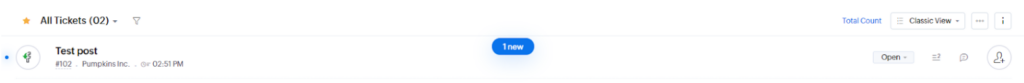 Zoho Desk - notificarea tichetelor din social media