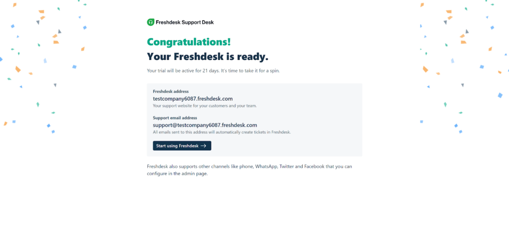 Începeți să utilizați Freshdesk