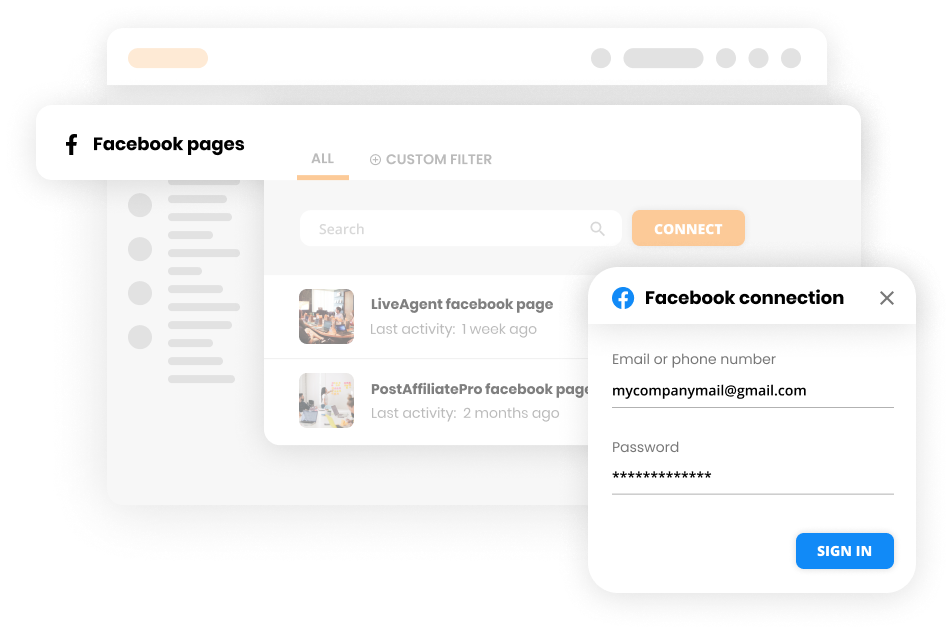 Tichete Facebook în LiveAgent
